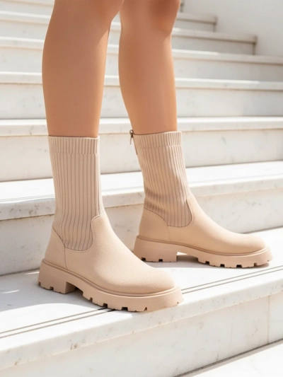 Royalfashion Kvinners Slip-On Støvler Derette