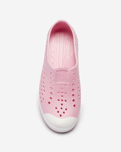 Pink openwork children's rubber sneakers Jiteri - Footwear