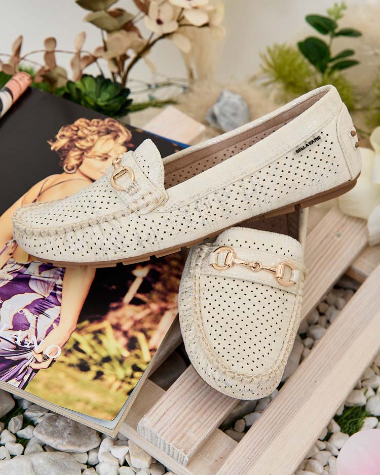 Royalfashion Женские ажурные мокасины Mill