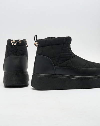 Royalfashion Naiste mustad liibuvad lumesaapad Armeda