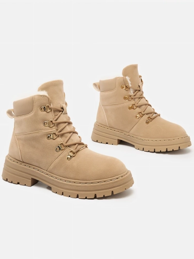 Royalfashion Light brown women's trappers Develier