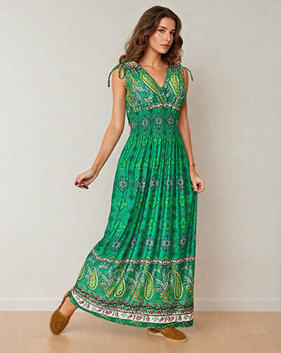 Royalfashion Women's print midi dress