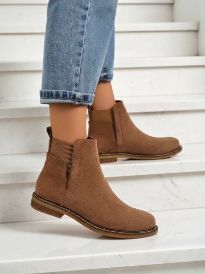 Women's Chelsea-style ankle boots made of eco-suede Veysi