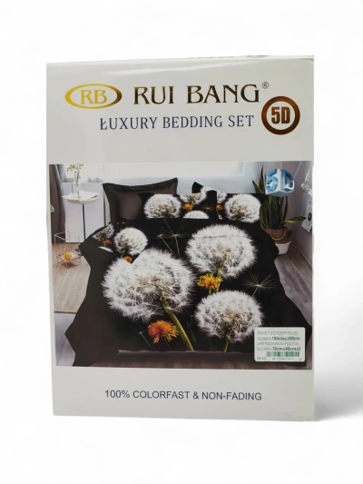 Royalfashion Mustriline voodipesu komplekt 180x200, 3 OSA