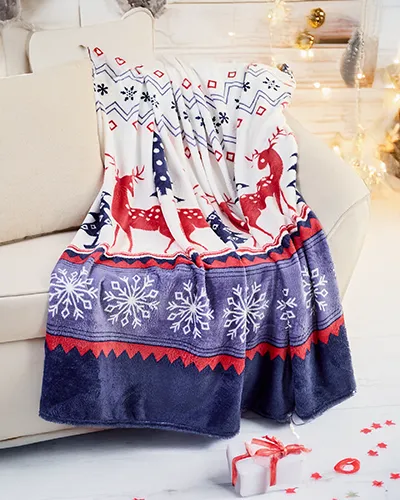 Royalfashion Christmas throw 160x200