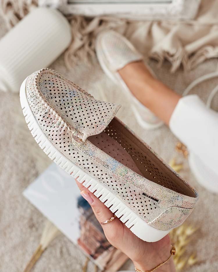 Royalfashion Женские ажурные мокасины Nafis