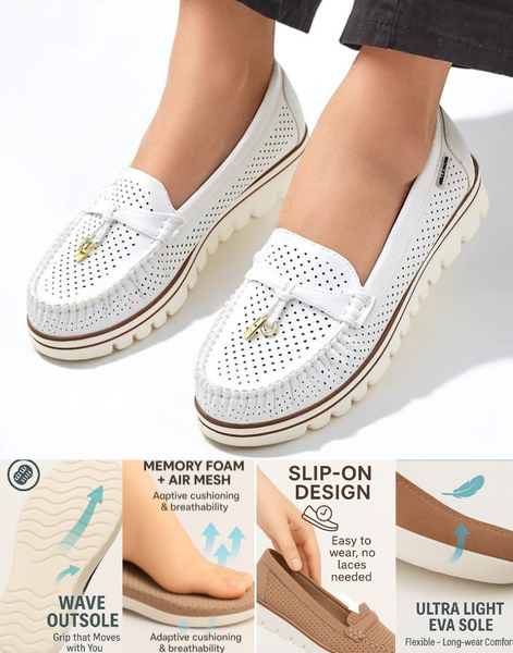 Royalfashion Women's perforated moccasins Elissas