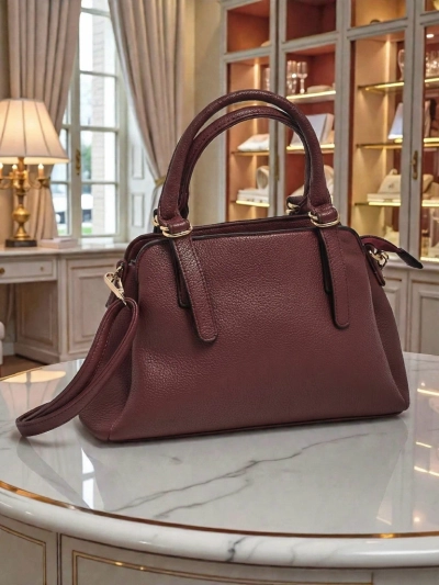 Venus Women's Bag Burgundy Leather Elegant for Work