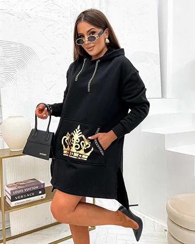 Royalfashion Cotton wimen's mini runes blotc type