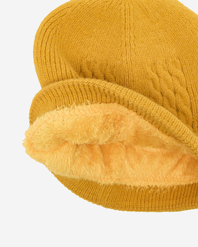 Royalfashion Mustard isoleeritud naiste müts