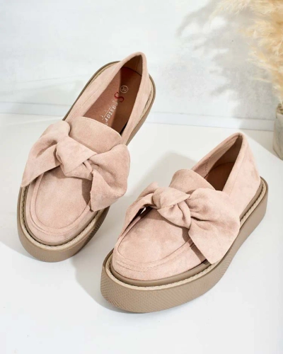 Royalfashion Women's half shoes with bow Eriz