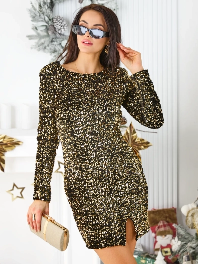 Royalfashion Naiste mini kleit sädelustega