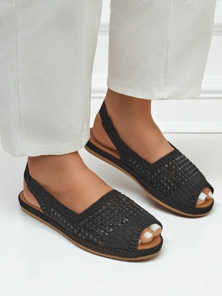 Naiste sandaalid, naiste espadrill-sandaalid sädelevate kivikestega Belle Sparkle