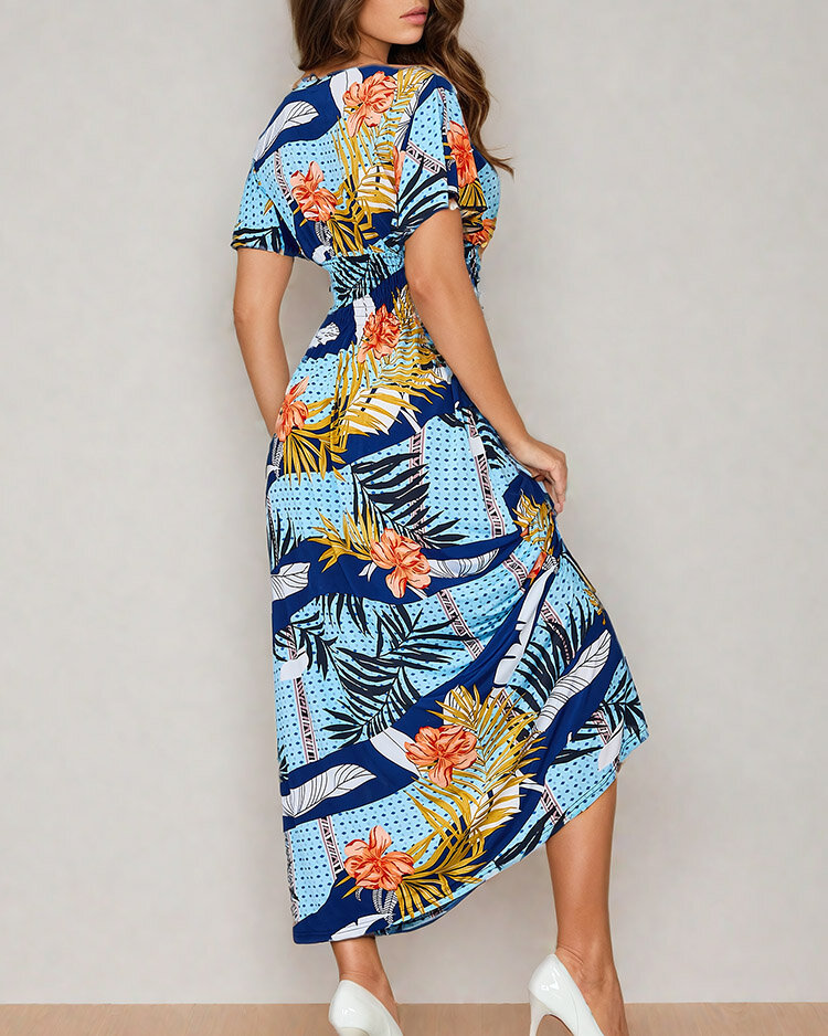 Royalfashion Naiste prinditud midi-kleit