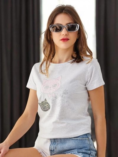 Royalfashion Naiste puuvillane bluus