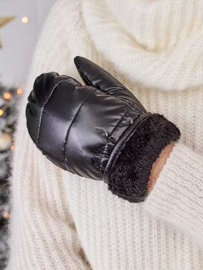 Royalfashion Women's Black Gloves