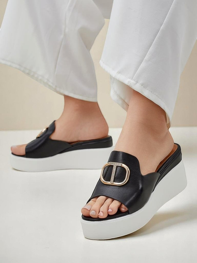 Royalfashion Women’s Wedge Slides Daffin