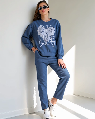 Royalfashion Женский вискозный комплект с принтом