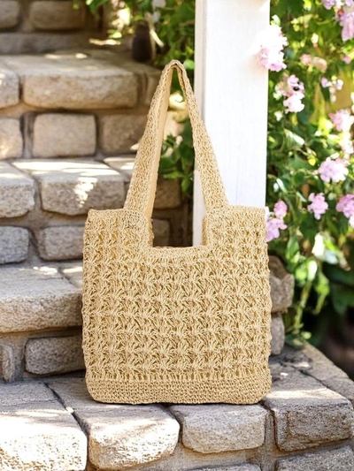 Royalfashion Большая женская соломенная сумка Sunny Straw