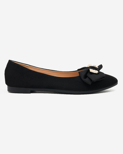 Royalfashion Women's ballerinas pointed toe with bow Retripo