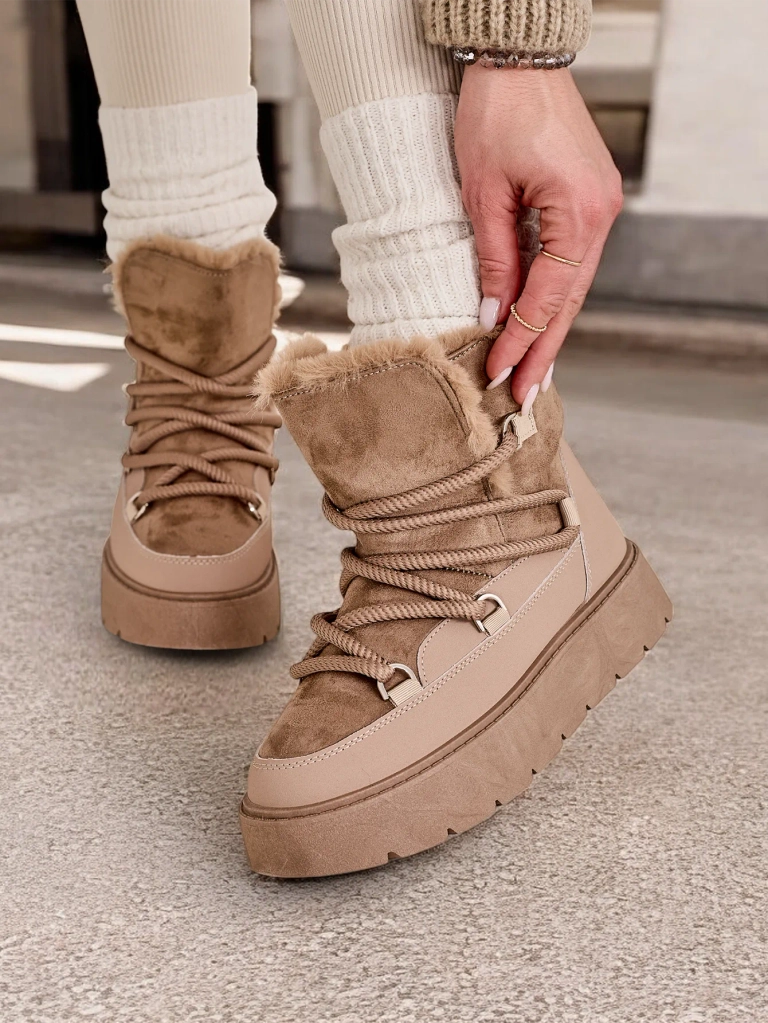 Royalfashion Fämi Lace-up Snow Boots Liloz