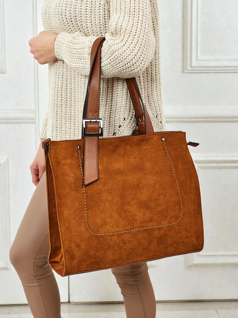 Женская сумка-шоппер из эко-замши Daverna