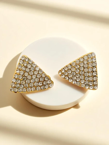 Royalfashion Women's clip-on earrings with cubic zirconia