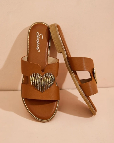 Royalfashion Naiste Olis lamedatallalised flip-flops