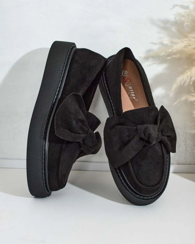 Royalfashion Women's half shoes with bow Eriz