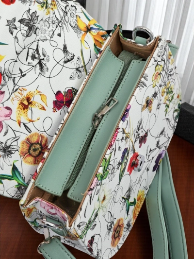 Royalfashion Väike naiste lillemustriga öko-nahast käekott Ori Elle