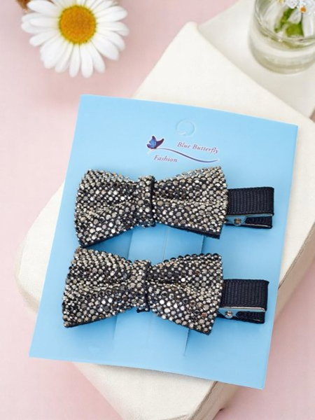 Royalfashion 2-osaline lipsukestega ja kivikestega juukseklambrite komplekt Isadora