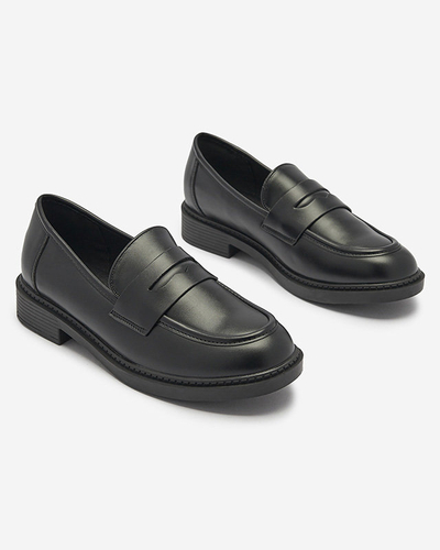 Women's moccasins in black Selenna- Footwear