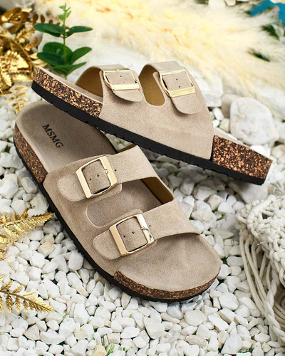 Royalfashion Women's flip-flops with buckles Foumy