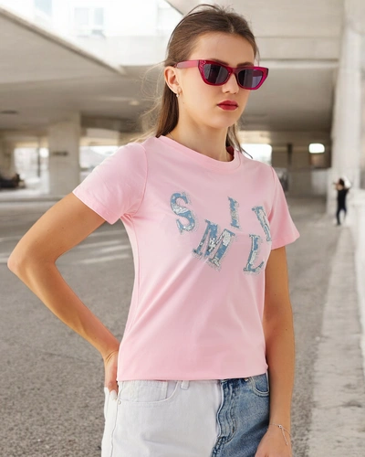 Royalfashion puuvillane naiste pluus, millel on kiri