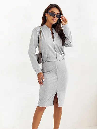 Royalfashion Casual naiste komplekt seelikuga