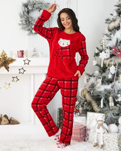 Royalfashion Women's checked pajamas