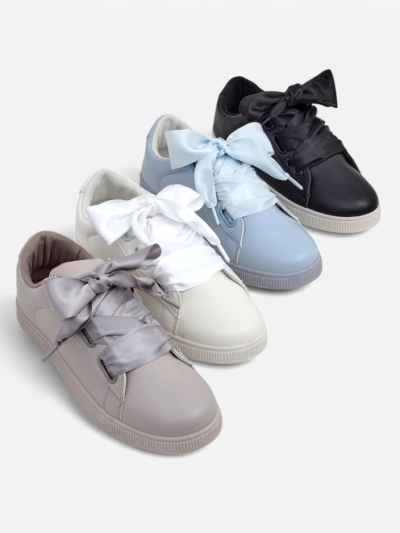 Кроссовки Royalfashion из эко-кожи для женщин с декоративными шнурками Etti