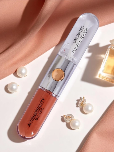 2-в-1 Помада и Прозрачный Блеск для Губ Нежный Румянец