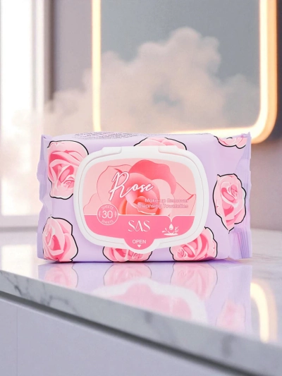 Rose Влажные салфетки для снятия макияжа 30 шт.