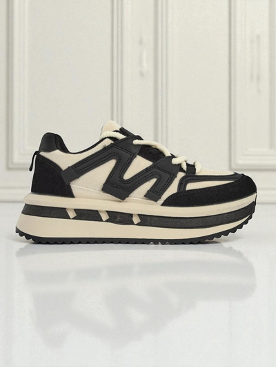 Selene Nero öko-nahast mustad naiste platvormtossud