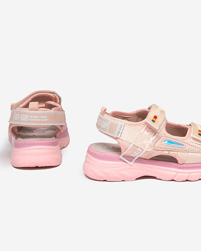 Girls' sandals in pink Umaf- Shoes