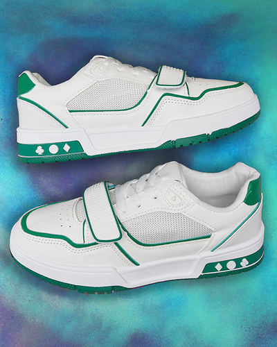 Женские спортивные кроссовки бело-зеленого цвета Xirrat- Footwear