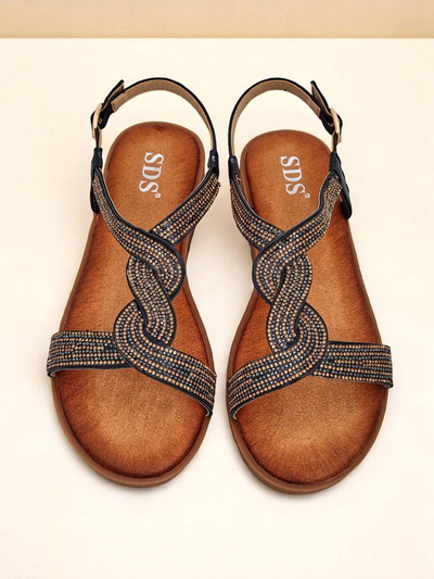 Royalfashion Women's sandals with decorative straps Aria Shine