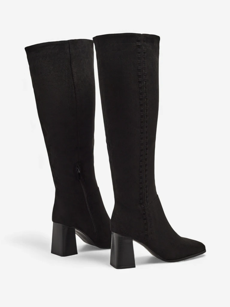 Women's Fottor Eco-Suede Block Heel Boots