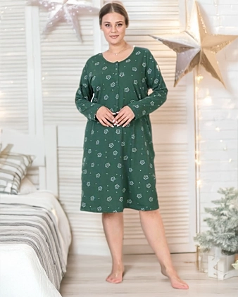 Royalfashion Nóttarskjórt með Prenti