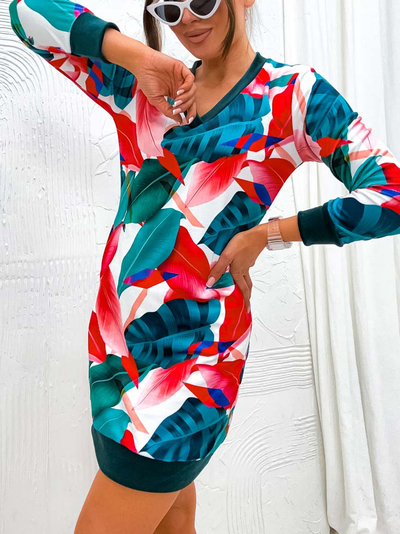Royalfashion Naiste originaalmustriga minikleit