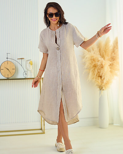 Royalfashion Linen naiste ülisuur kleit