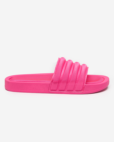 OUTLET Women's fuchsia striped flip-flops Lenira - Footwear