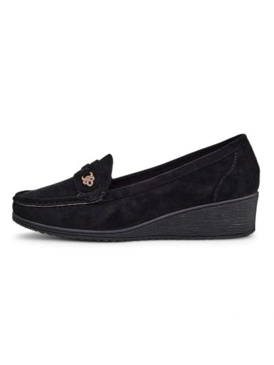 Royalfashion Women's moccasins on a low wedge Polefle