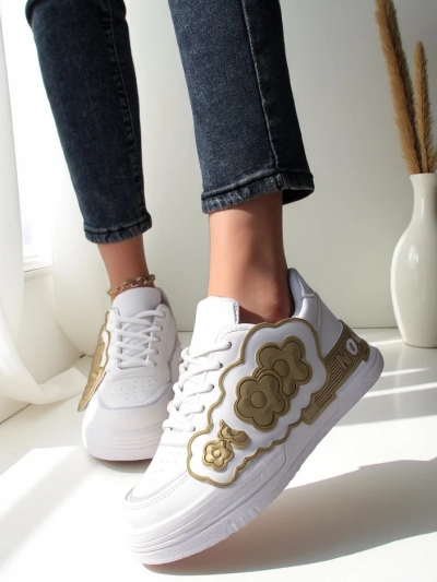 Royalfashion Women's Sneakers with Decorative Upper Nendales